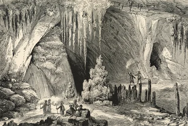 Interior of the Grotto of Antiparos